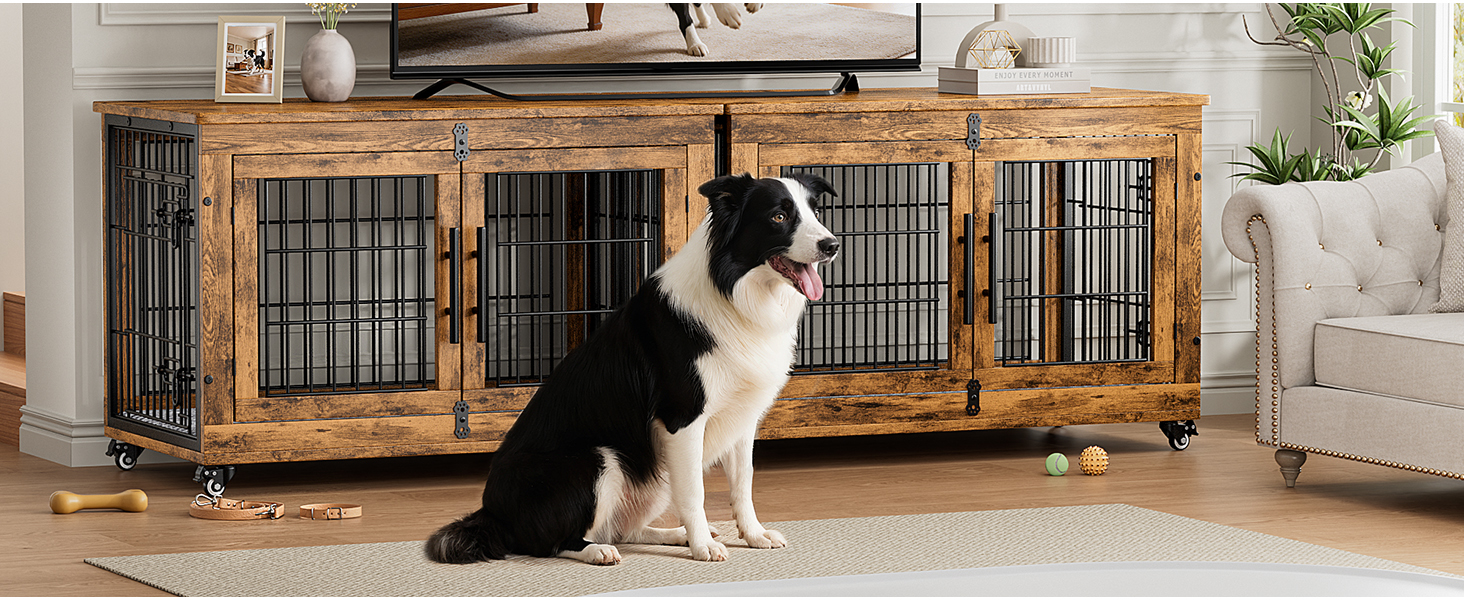 large dog crate furniture