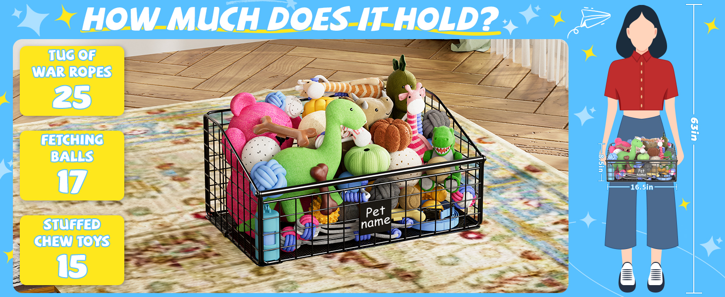 dog toy bin