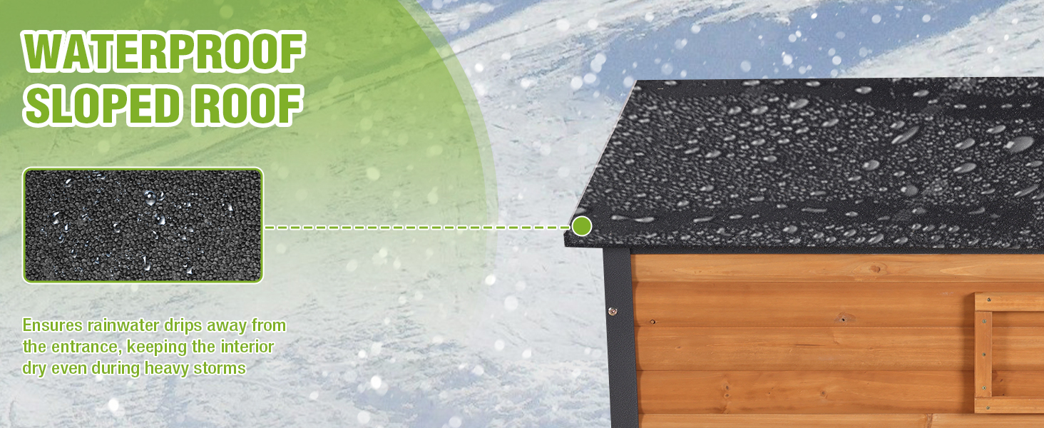 Heated Dog House Outdoor Dog House Insulated Large Weatherproof Dog Shelter with Heated Pad