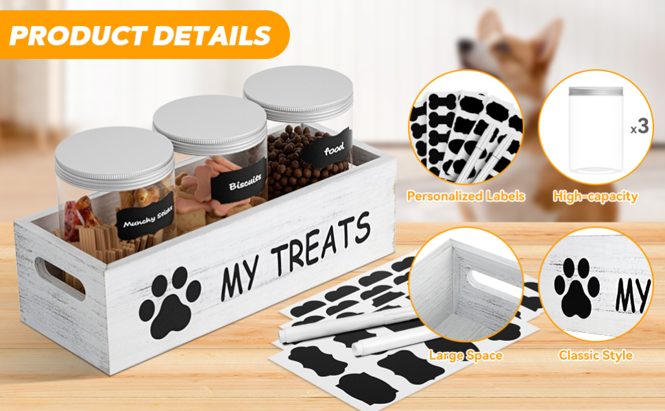 dog treat container airtight