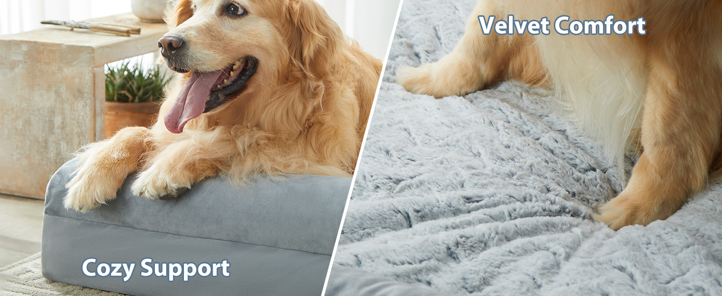 Dog Beds for Large Dogs, XL Dog Bed, Orthopedic Dog Sofa Bed with Removable &amp; Waterproof Cover
