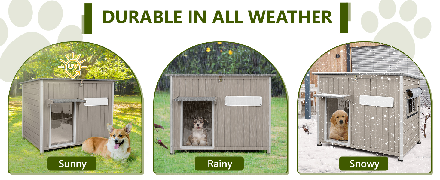 outdoor dog house weatherproof