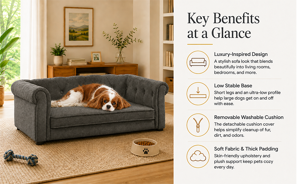 Rectangle Dog Sofa Bed
