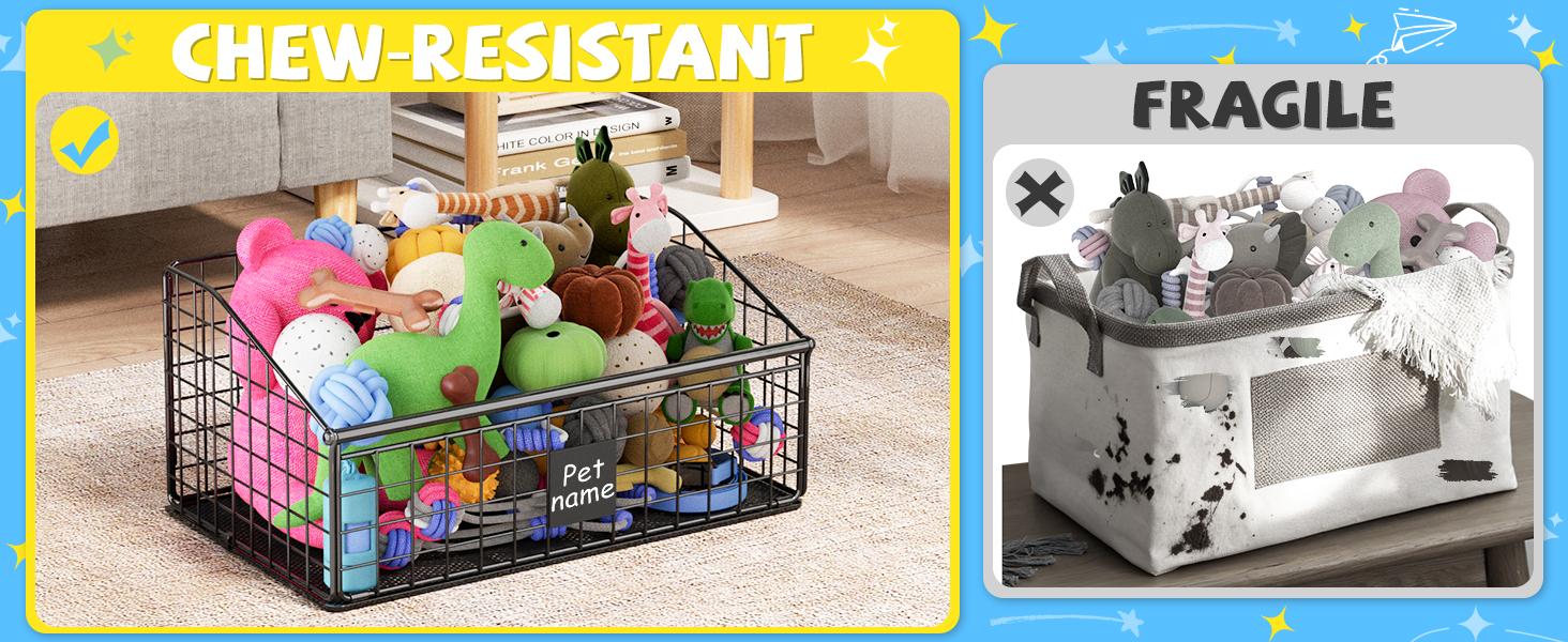 dog toy basket medium