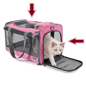 top loder front open side loading multiple entry easy to get cat in the carrier