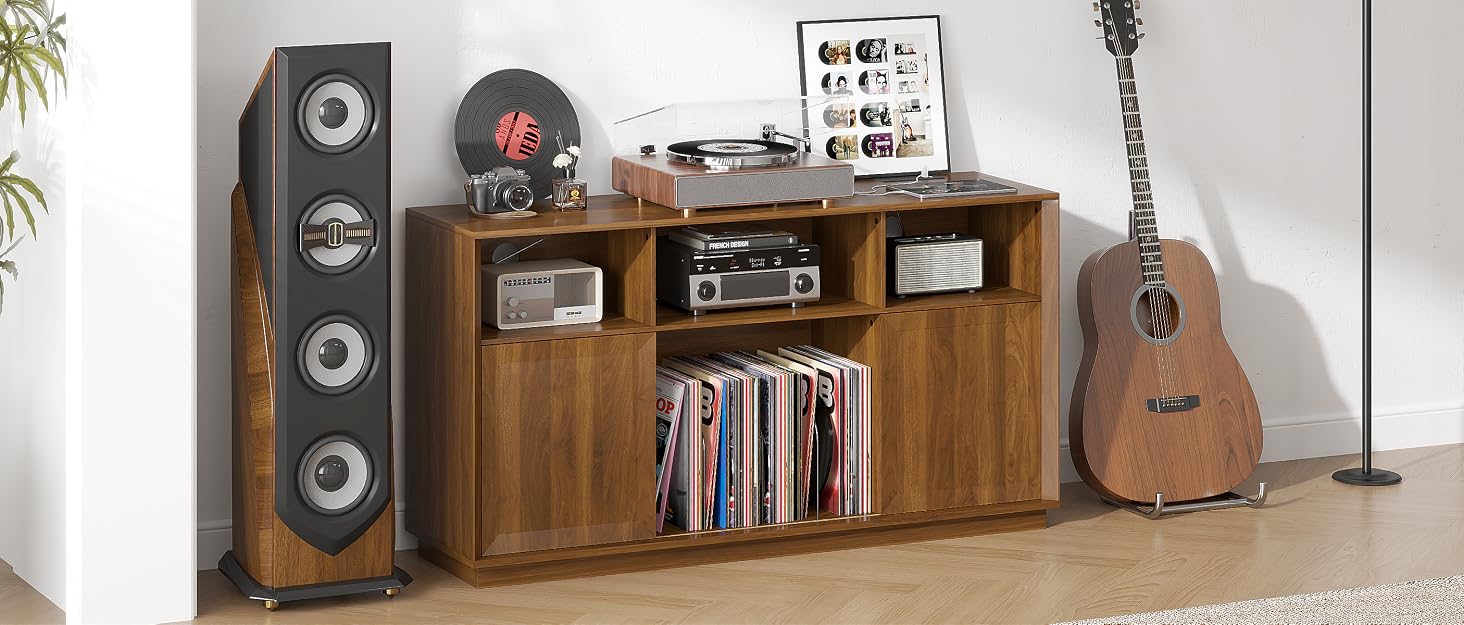 Large Record Player Stand