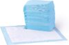 Amazon Basics Leak-Proof Dog and Puppy Potty Training Pee Pads with Quick-Dry 5-Layer Super Absorbent Surface for Dog Training, Floor Protection, Regular Size 22×22″, Blue & White, 50 Count