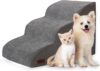 Aodisman Dog Stairs for Small Dogs and Cats,3-Step Pet Ramp for Bed & Couch