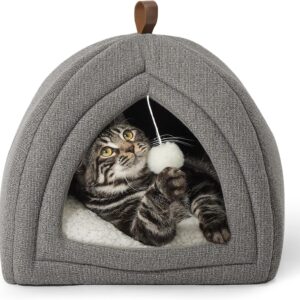 Bedsure 2in1 Cat Beds for Indoor Cats Cave for Kitten with Washable Pillow