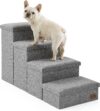 COZY KISS Dog Stairs with Storage, 22″ H Wider Dog Steps, 4-Step