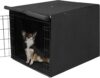 Deblue Small Dog Crate Cover Indoor for Small Wire Crate – (24“, Black)