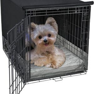 Explore Land Breathable Dog Crate Cover, 18 inches (Black)