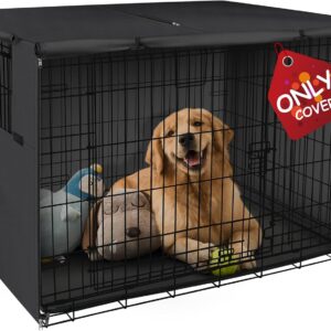 Explore Land Dog Crate Cover, 48 inches, Black