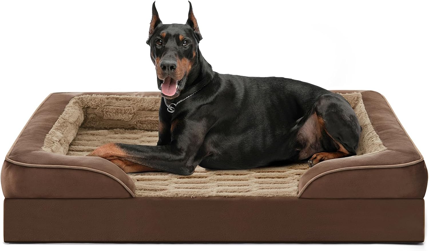 FURTIME Orthopedic Supportive Extra Large Dog Bed, XXL Waterproof Pet Bed