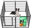 FXW Rollick Dog Playpen, Indoor, Yard & RV Camping, 32″ H, 8 Panels