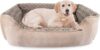 JOEJOY Rectangle Dog Bed for Large Medium Small Dogs – Washable Orthopedic Sofa Bed, Soft Breathable Puppy & Pet Cuddler, Durable Calming Dog Bed with Anti-Slip Bottom, Multiple Sizes, Beige
