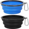 Kytely Large Collapsible Dog Bowls 2 Pack, 34oz Foldable Dog Travel Bowl