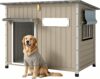 PetsCosset 43″ L Wooden Dog House Outdoor for Small & Medium Dogs Kennel