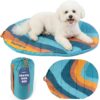 Travel Dog Bed, 30x22in, Foldable & Packable with Carry Bag, Teal