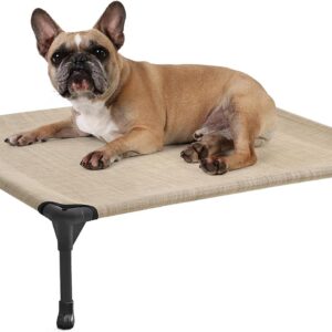 Veehoo Outdoor Elevated Dog Bed for Medium Dogs, Cooling Raised Dog Cots