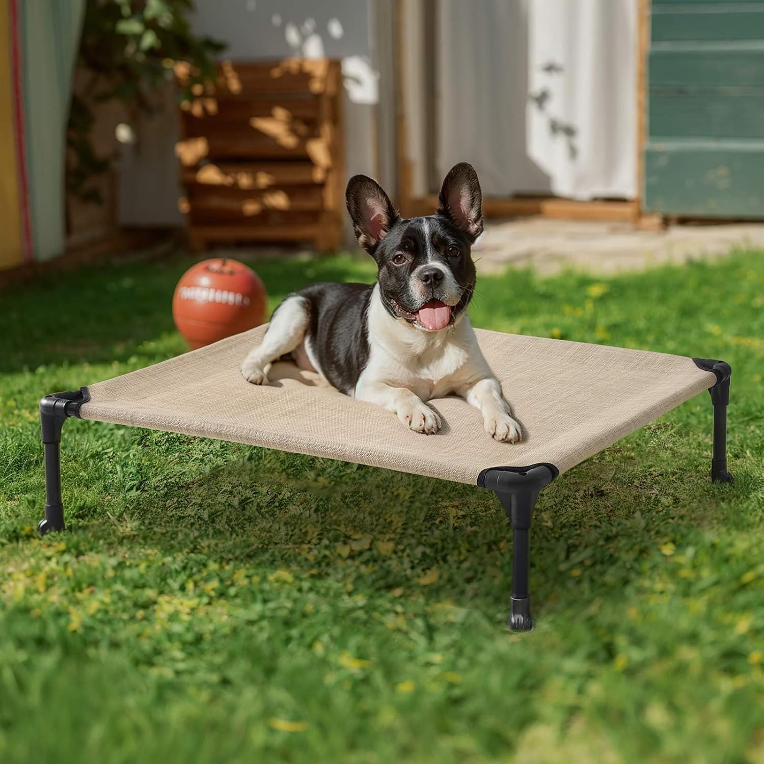 Veehoo Outdoor Elevated Dog Bed for Medium Dogs, Cooling Raised Dog Cots - Image 2
