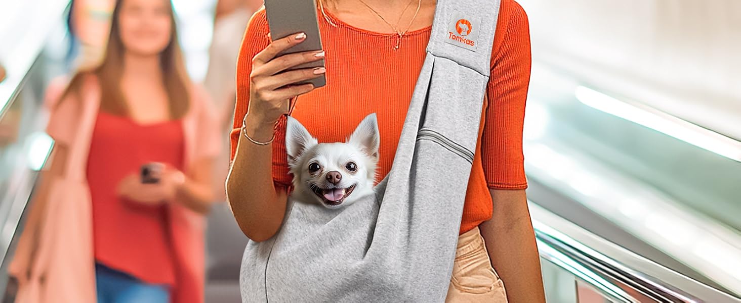 Dog cat pet carrier sling vet papoose blind aging injured chest strollers wrap travel doggy puppy