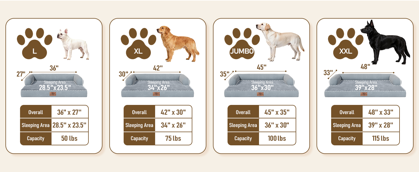 dog beds large sized dogs