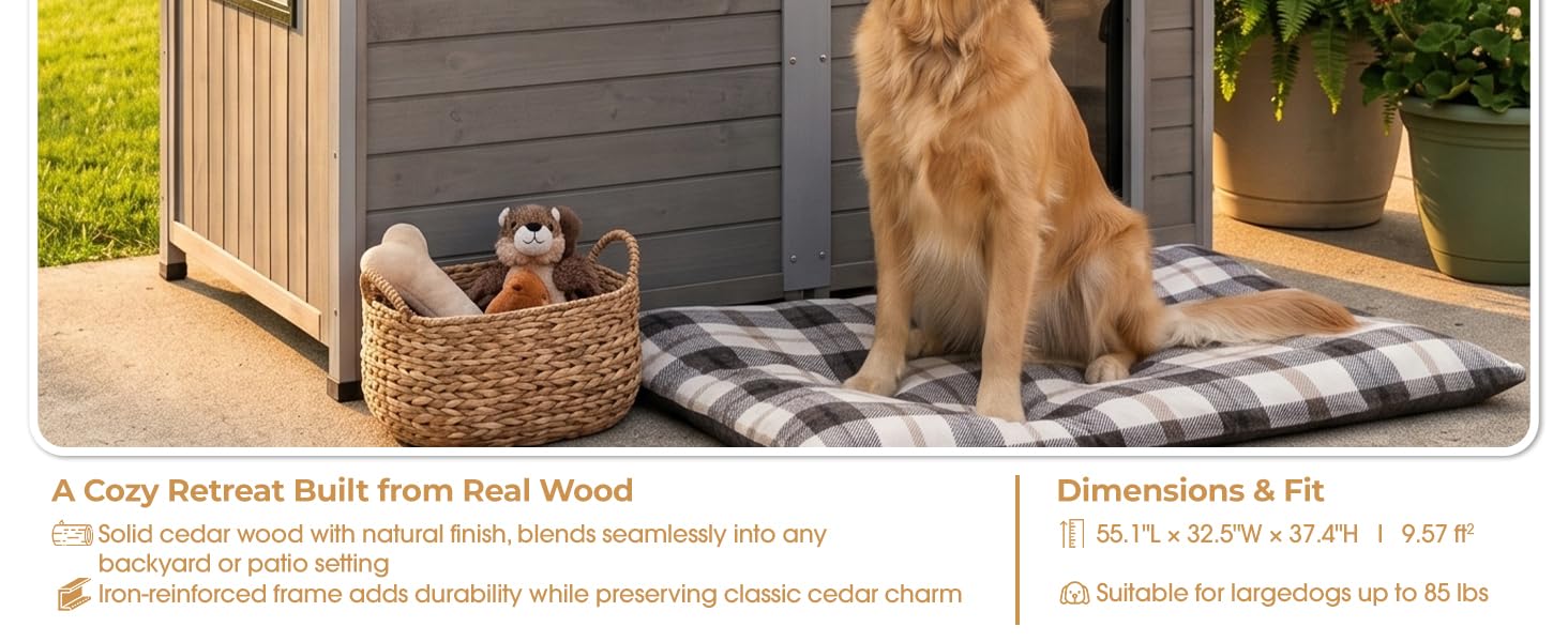 PAWBUILT Outdoor Dog House PET57