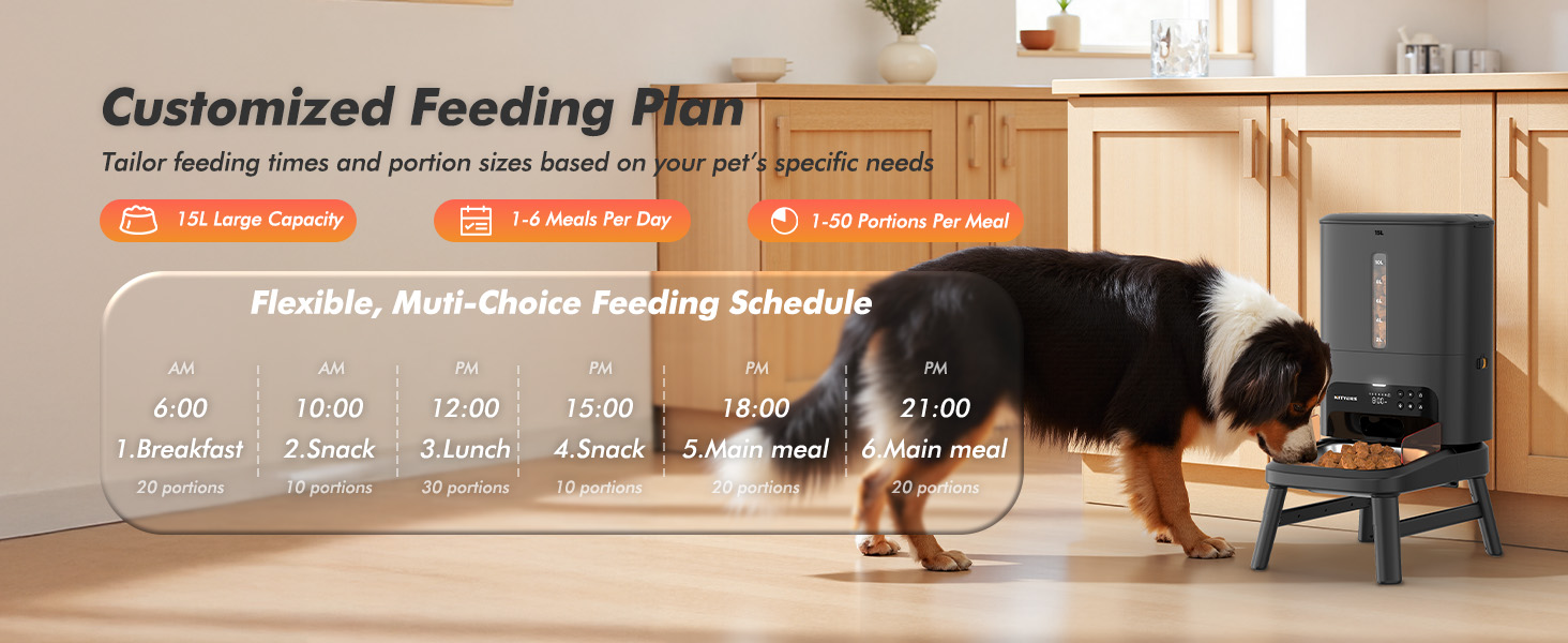 automatic dog feeder for large breed automatic dog food dispenser auto dog feeder