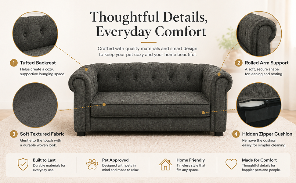 Rectangle Dog Sofa Bed