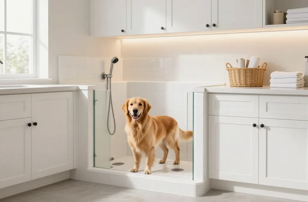 Genius Dog Washing Station in Laundry Room Upgrade