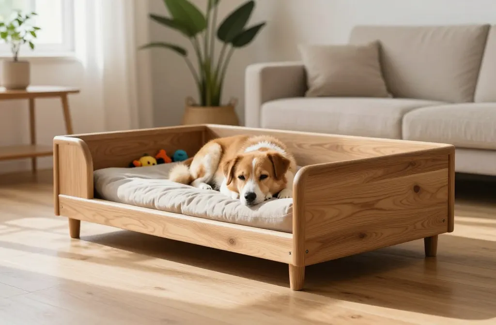 Gorgeous Wood Dog Bed Plans You Can Build Fast