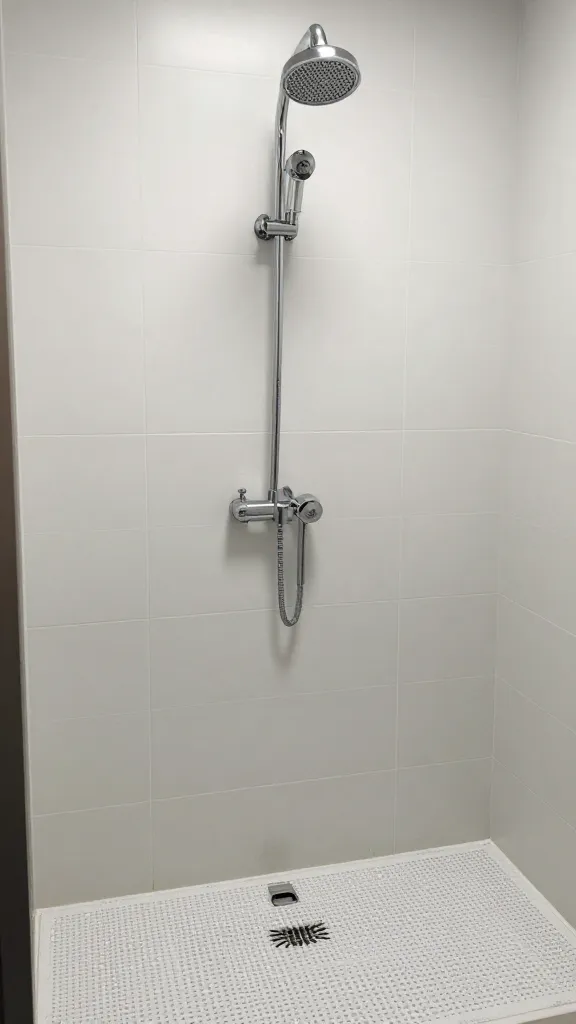 Utility room dog wash with tiled backsplash and sprayer