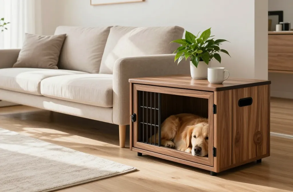 Genius Wooden Dog Crate Ideas for Homes You’Ll Love