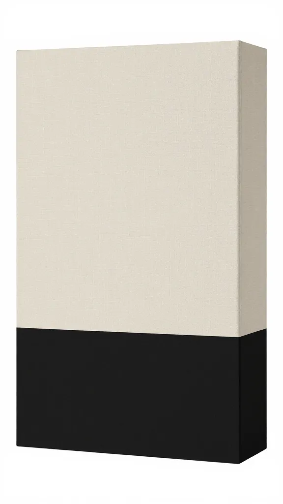 Neutral canvas crate cover with blackout panel detail