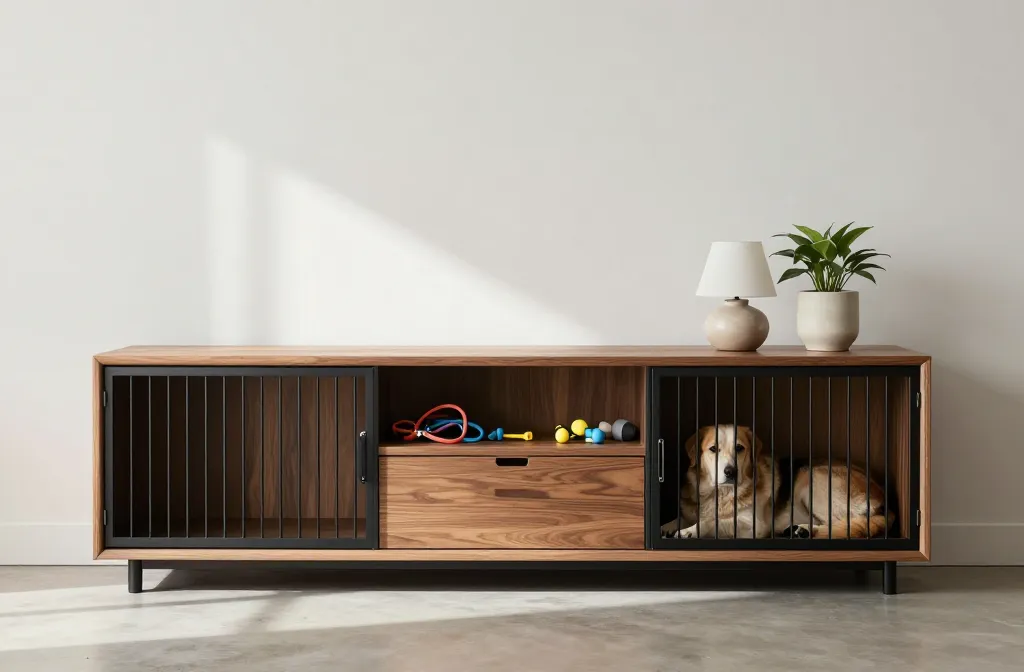 Dog Crate Furniture with Storage That Elevates Your Space