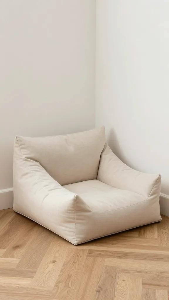 Wedge-shaped dog cushion with washable cover in corner nook