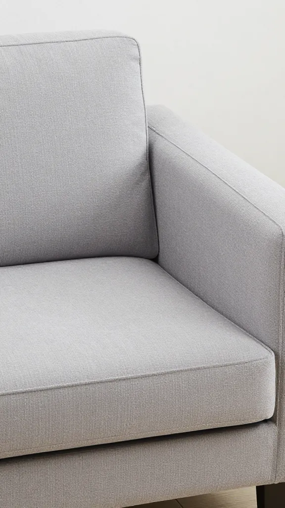 Corner-mounted raised dog cot beside sofa