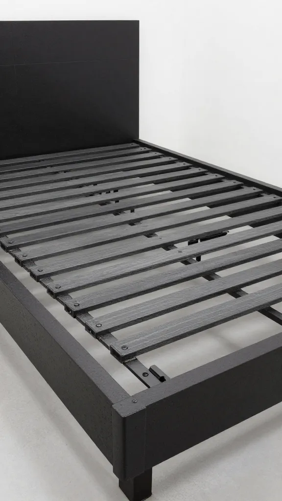platform bed modification, lifted slats for crate clearance