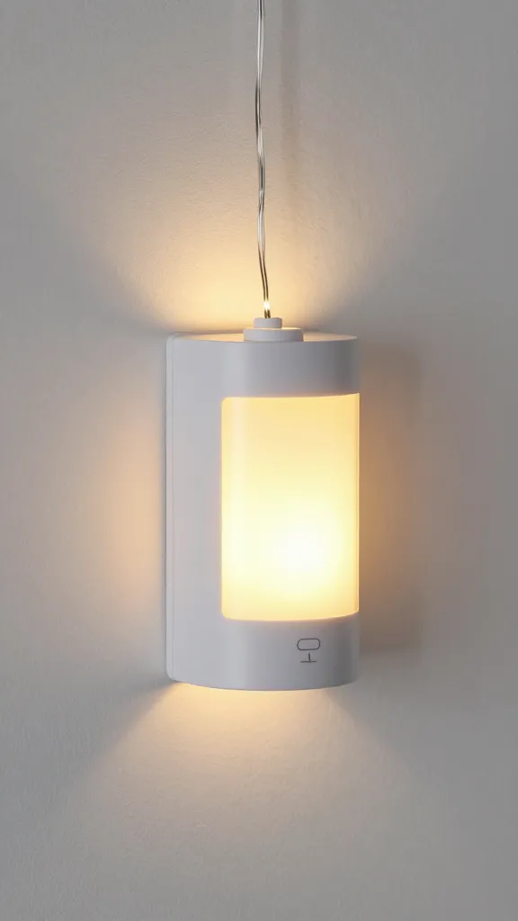 battery LED fairy lights with timer on wall