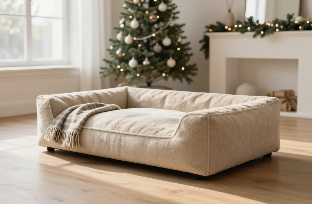 Chic Christmas Pet Beds That Double As Decor