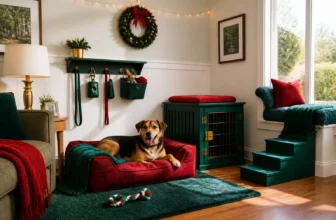 5 Christmas Dog Room Ideas with Bold Festive Color That Pop