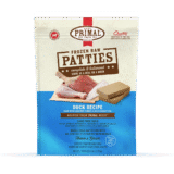 Frozen Raw Patties Dog Food – Duck Recipe – Primal Pet Foods