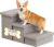 3-Step Dog Stairs for Large Dogs with Storage 18″ H, Light Grey