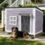 43″ Large Outdoor Dog House, Grey