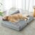 BFPETHOME Orthopedic Washable Dog Bed, Sleeping Couch for Large Senior Dogs