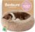 Bedsure Calming Dog Beds Large Sized Dog Donut Washable Pet Bed,36ins Camel