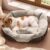 Bedsure Washable Dog Bed Small Medium Size Dog – Rectangle Fluffy Plush Pet Bed Puppy Bed, Comfy Corduroy Fleece and Nonskid Bottom,25x21x7inches,Suitable for Pet Up to 20lbs,Brown