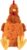 Best Pet Supplies Interactive Squeaky Dog Toy – Crinkle Chicken, Brown