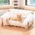 CHEERHOME PETS Elevated Cat Couch Bed Wooden Raised Kitty Sofa Lounge Chair
